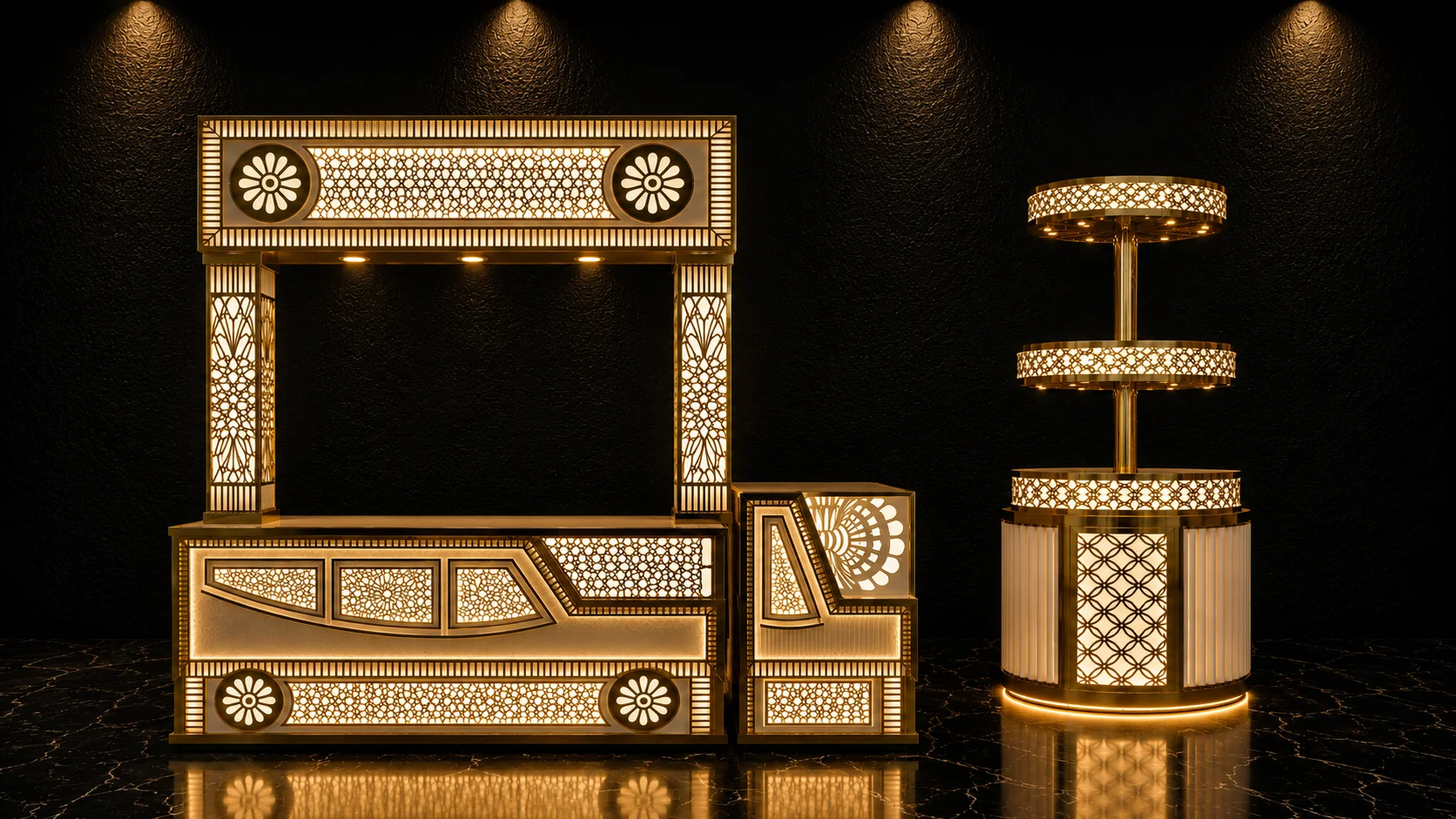 Traditional Wood Counter Canopy